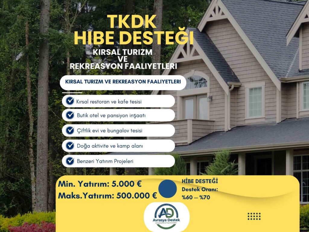 TKDK Kırsal Turizm - otel - bungalov Destegi
