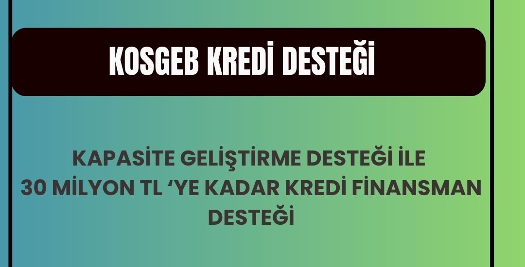 kosgeb kredi desteği